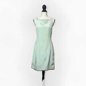 Nicole Miller Dress Women’s Size 12 Light Green Mid Length Square Neck